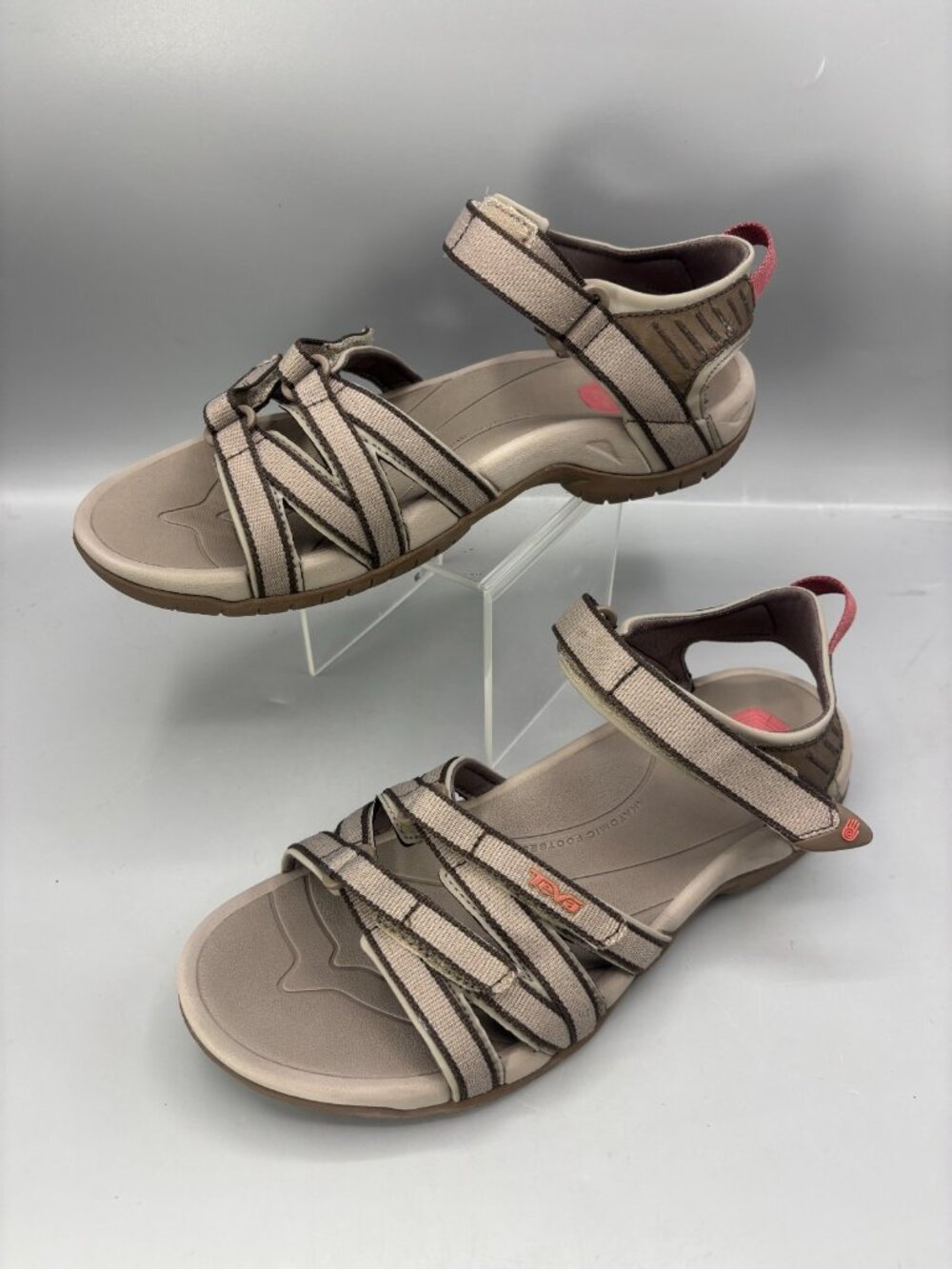 Teva Tirra Sandal Womens US 9 Beige Crazy Comfort Adventure Naturals 4266